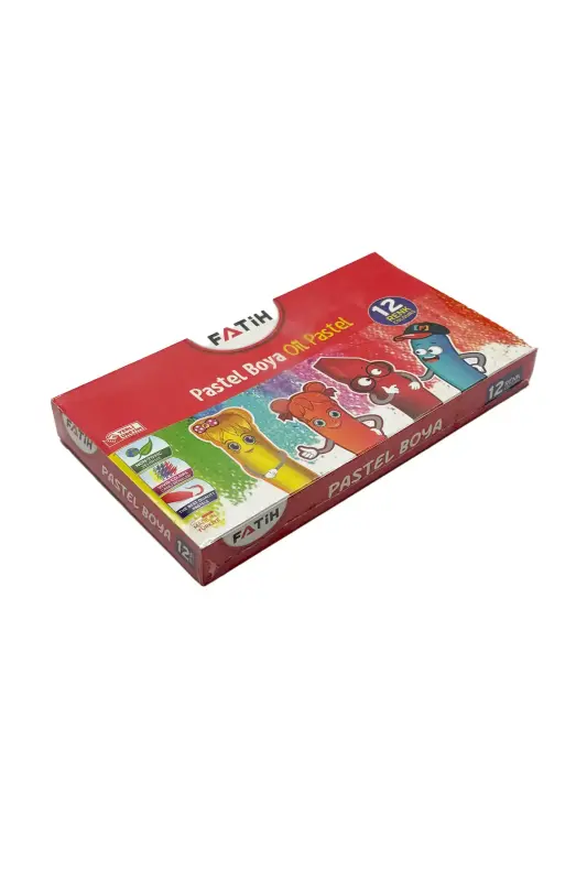 Fatih Oil Pastel Boya Karton Kutu 12 Renk - Fatih