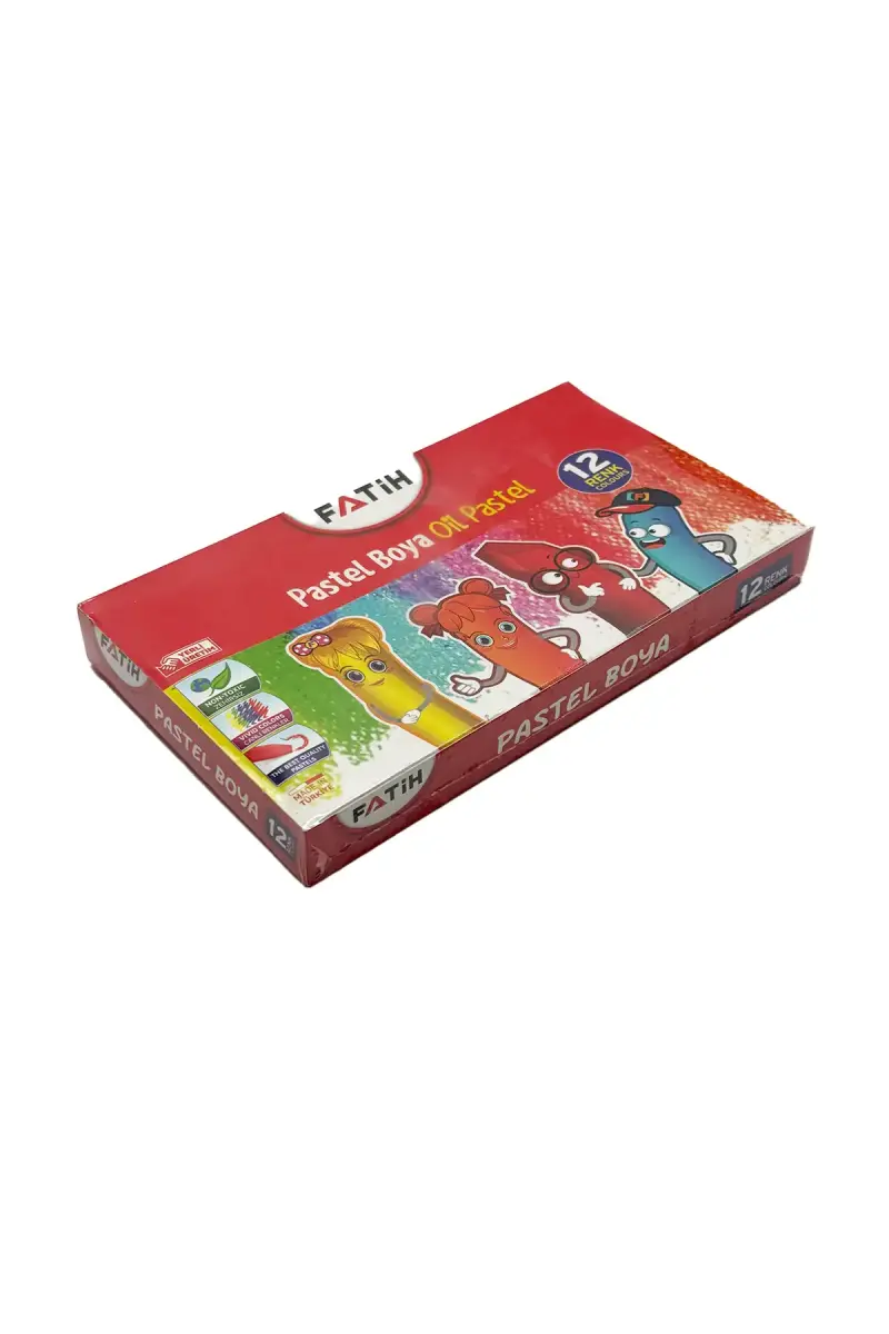 Fatih Oil Pastel Boya Karton Kutu 12 Renk - 1