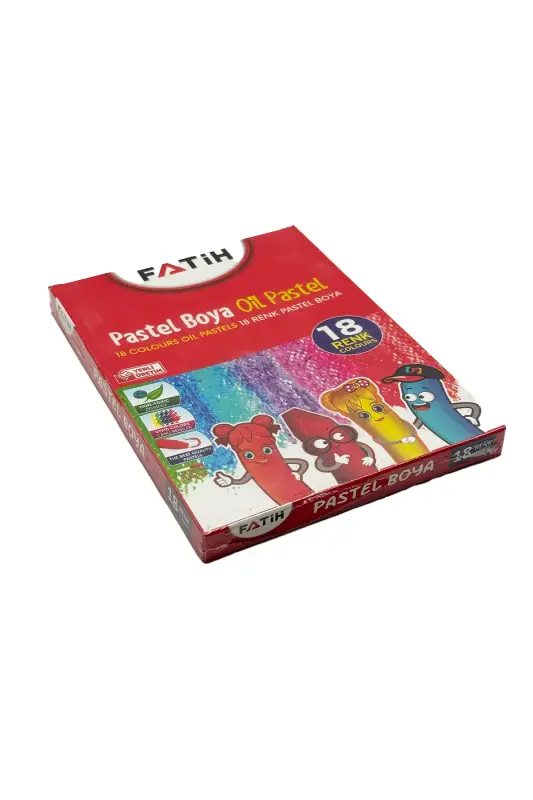 Fatih Oil Pastel Boya Karton Kutu 18 Renk - Fatih