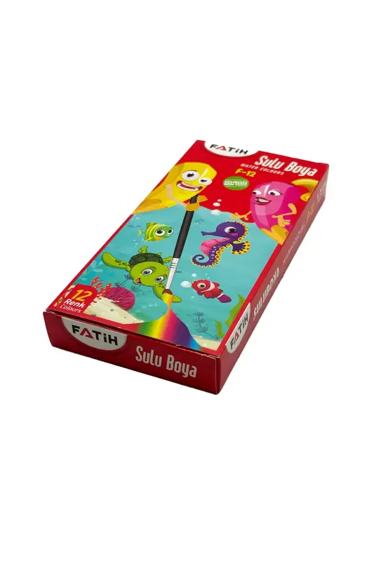 Fatih Sulu Boya 12 Renk Büyük Boy - Fatih