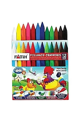 Fatih Üçgen Mum Boya 12 Renk - 2