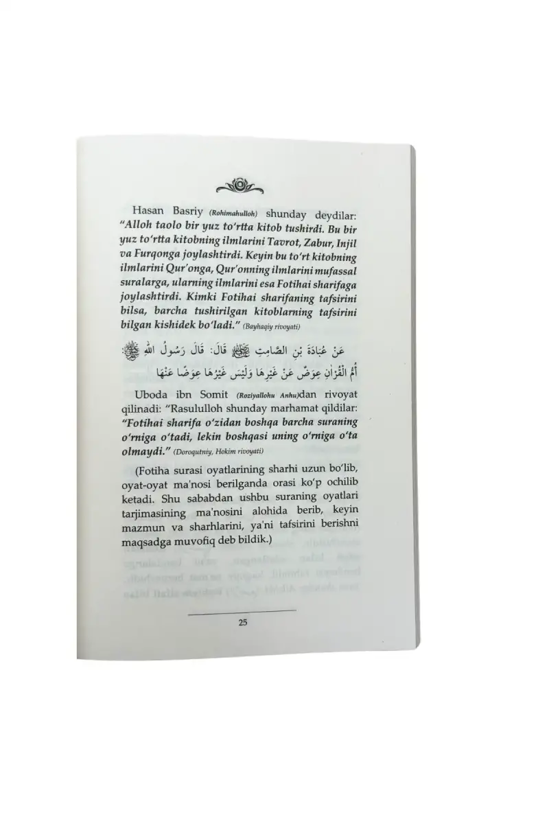 Fatiha Tefsiri Özbekçe - 3