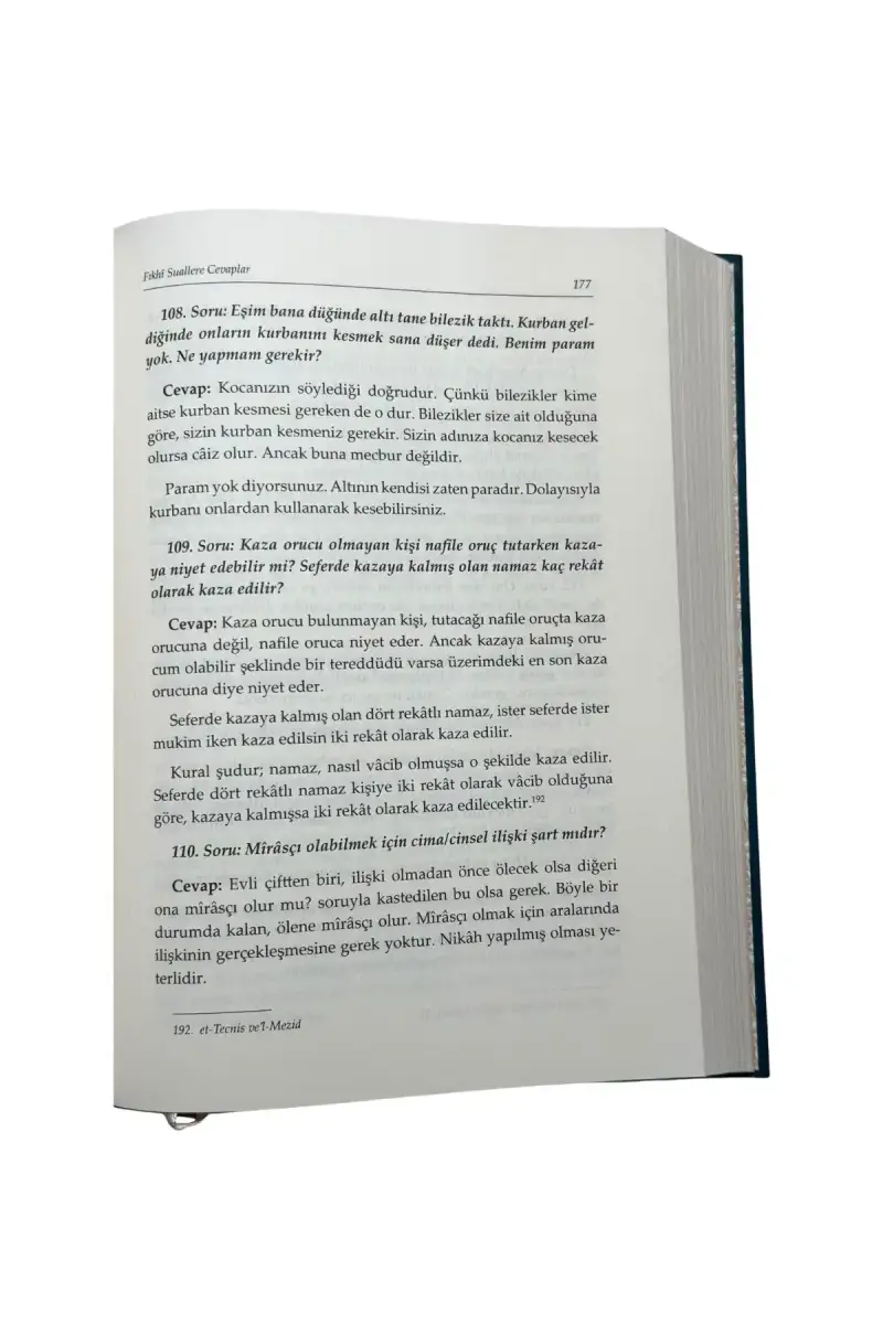 Fıkhi Suallere Cevaplar 1. Cilt - 3