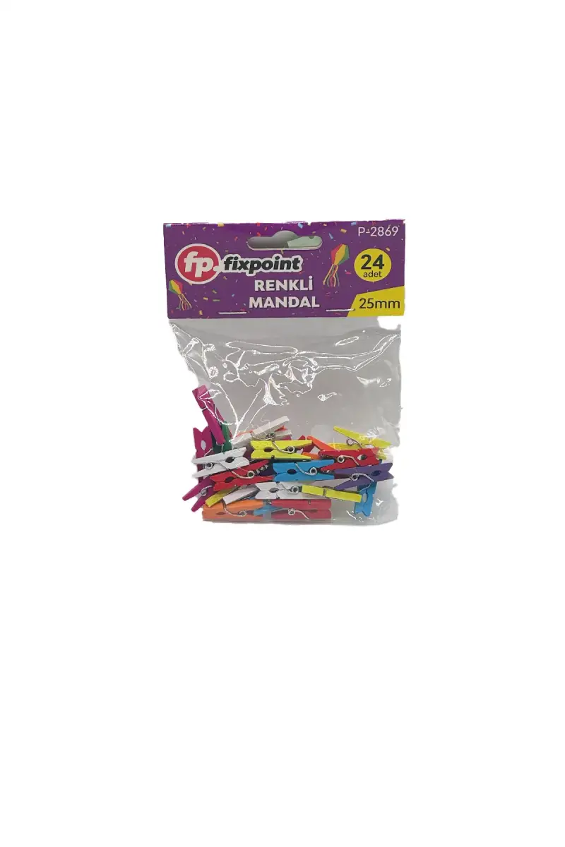 Fıxpoınt P-2869 Mini Mandal Renkli 12X48 - 1