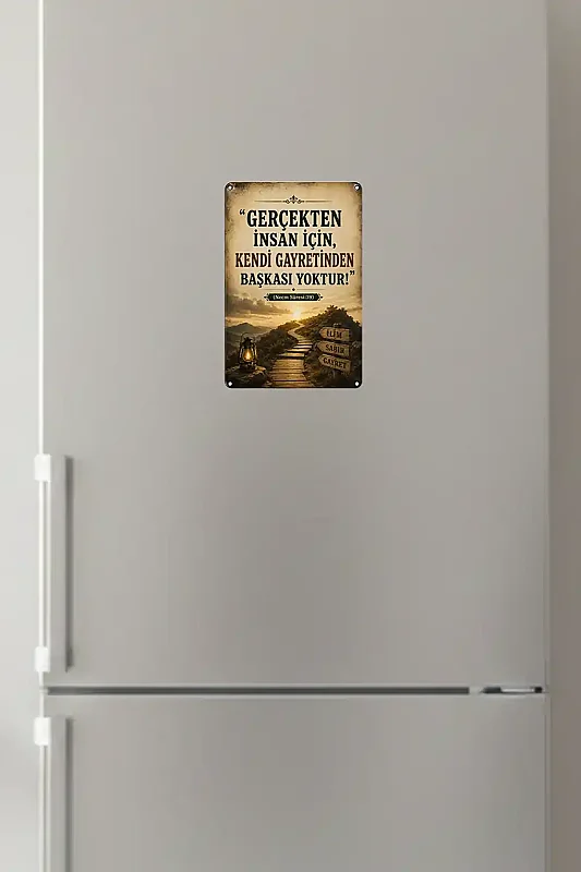 Gerçekten İnsan İçin MiniDekor Magnet Ayaklı 9×13,5 cm - Bemenda