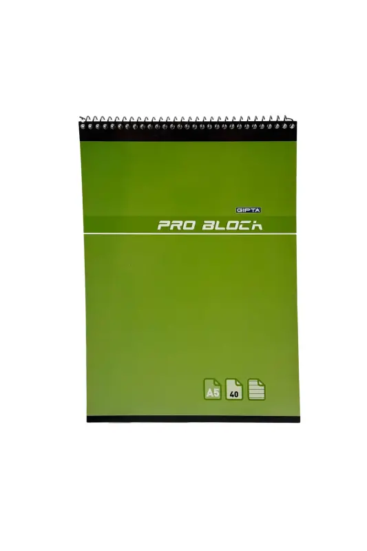 Gıpta Bloknot Pro Block Çizgili Defter 40 Yp A5 Karton Kapak Spiralli - Gıpta