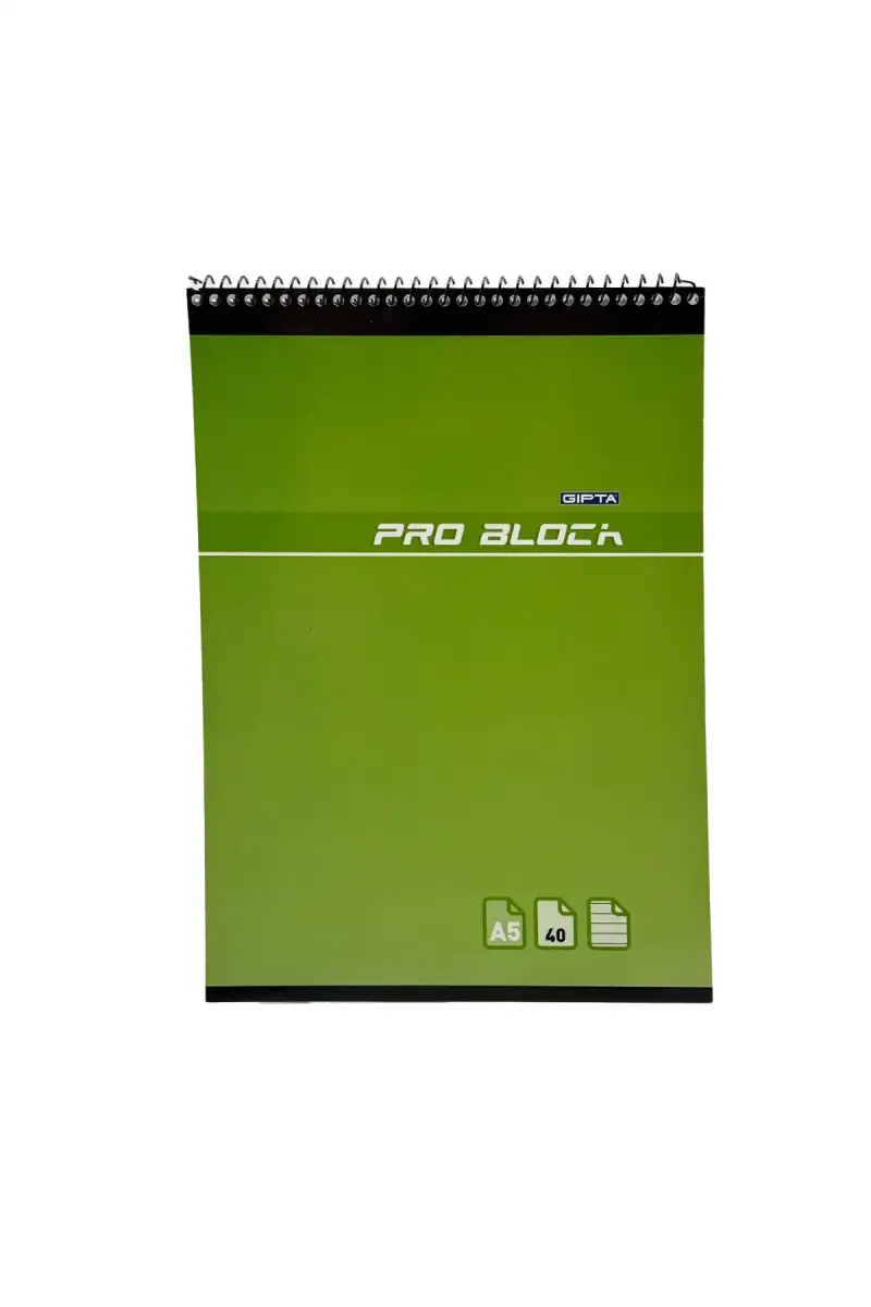 Gıpta Bloknot Pro Block Çizgili Defter 40 Yp A5 Karton Kapak Spiralli - 1