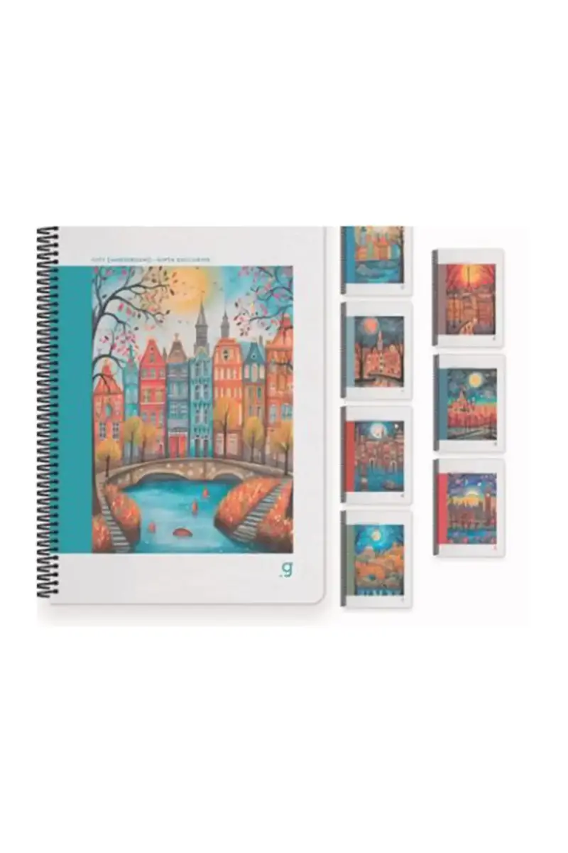 Gıpta City Kareli Defter 60 Yp A4 Sert Kapak İp Dkş - 1