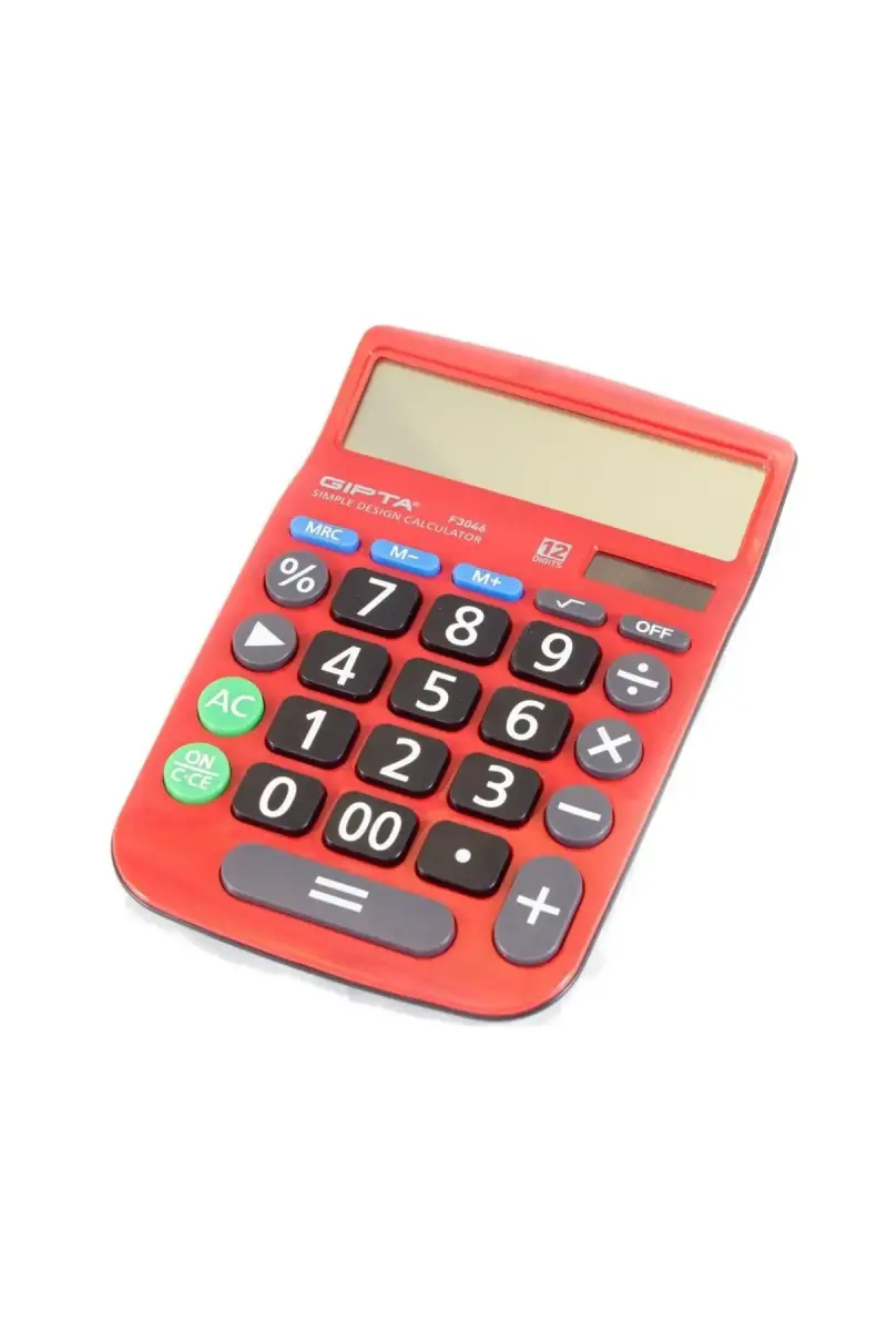 Gıpta Hesap Makinesi 12 Hane Büyük Masa Tipi Stand - 1