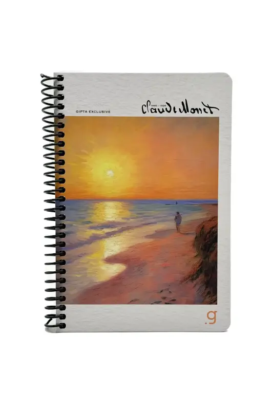 Gıpta Monet Çizgili Defter 100 Yp 17x24 Sert Kapak Spiralli - Gıpta