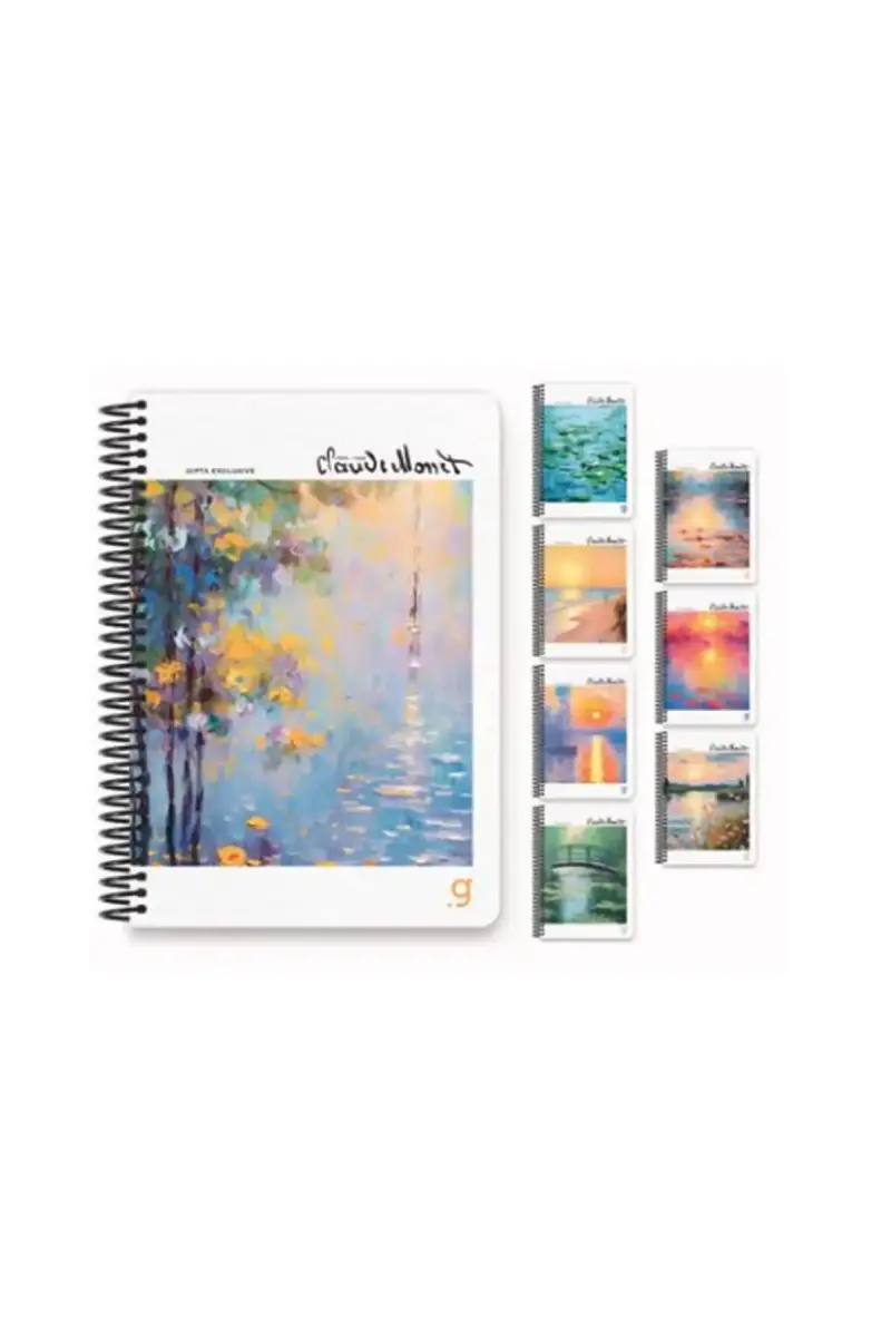 Gıpta Monet Çizgili Defter 96 Yp 17x24 Sert Kapak - 1