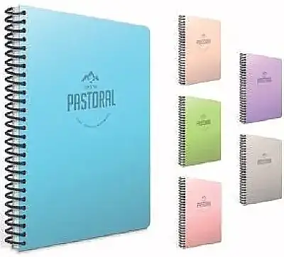 Gıpta Pastoral Defter Çizgili 96 Yp A4 Plastik Kapak Spiralli - 1