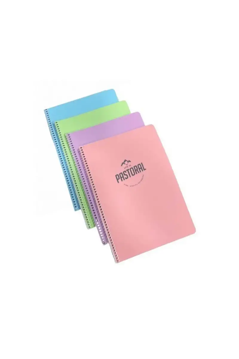 Gıpta Pastoral Kareli Defter 72 Yp A4 Plastik Kapak Spiralli