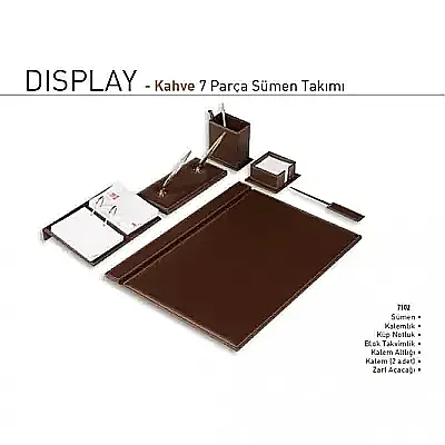 Gıpta Sümen Takımı 7 Parça Kahverengi 7102 - 2