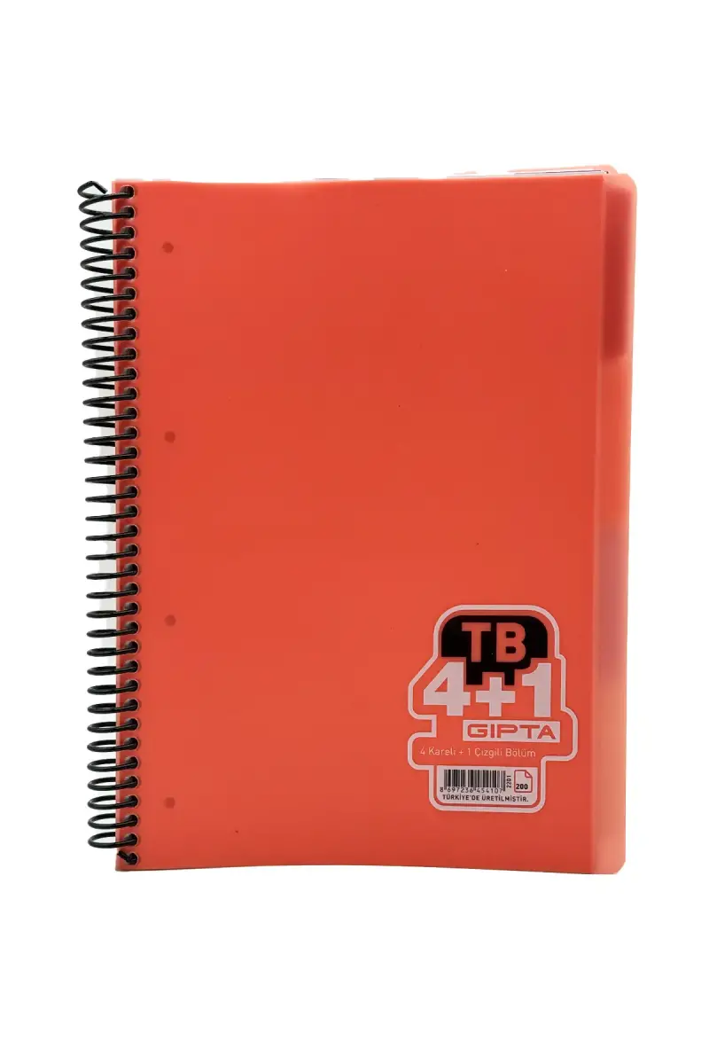 Gıpta Tb Defter 200 Yp A4 4+1 Pastoral Spiralli - 1