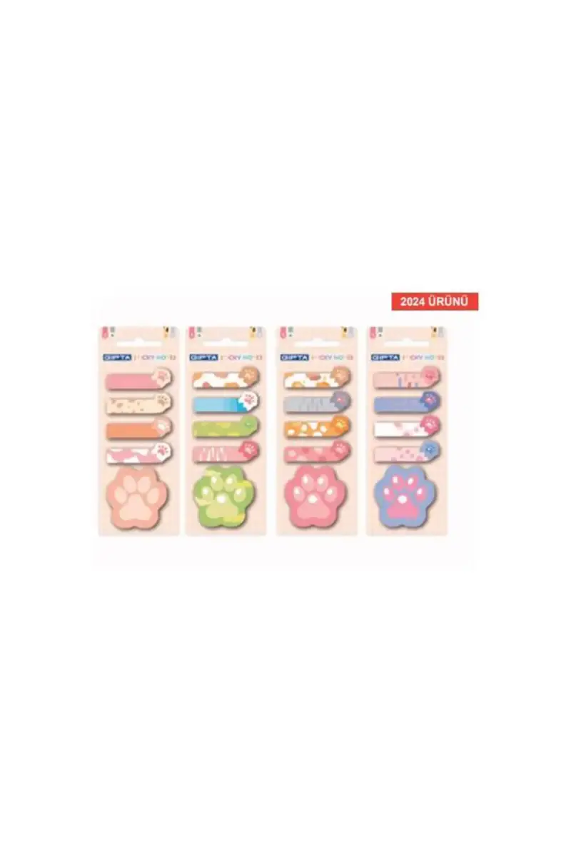 Gıpta Yapışkan Not Pati Desenli - 1