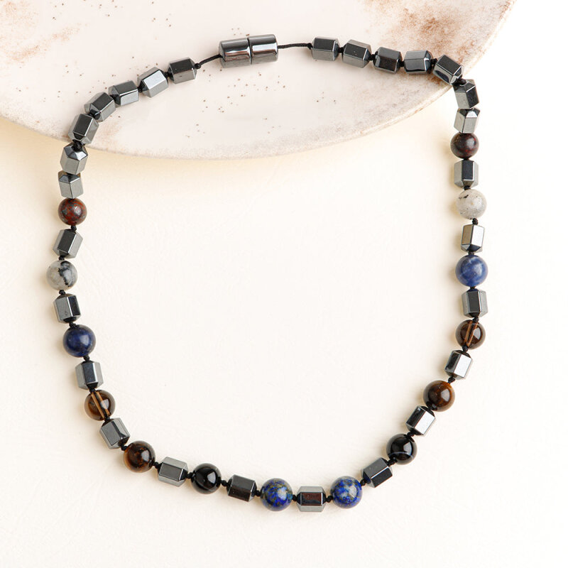 Güçlü İrade Doğal Taş Erkek Kolye - 2