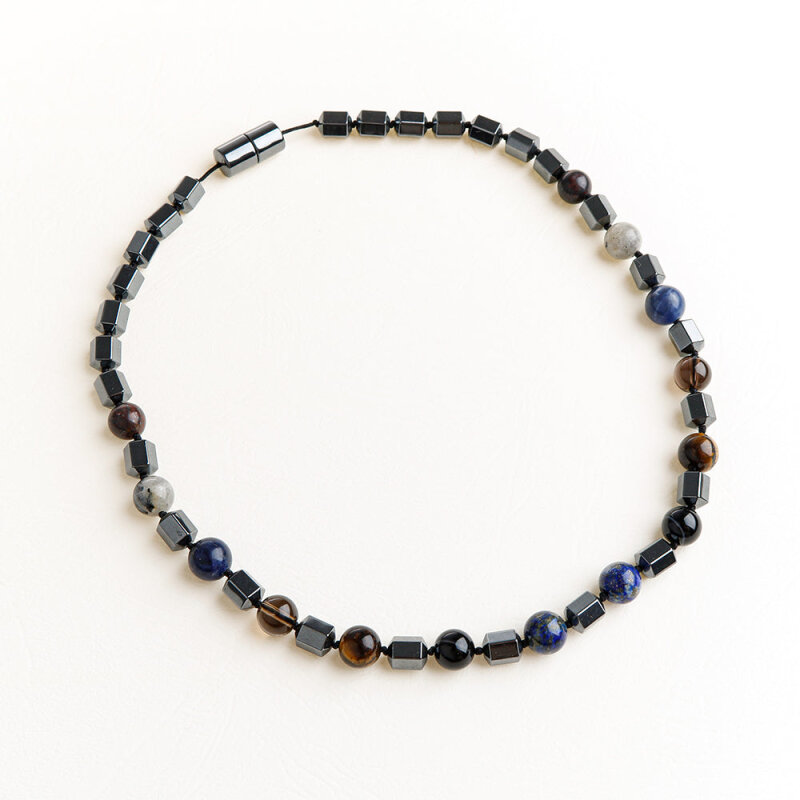 Güçlü İrade Doğal Taş Erkek Kolye - 4