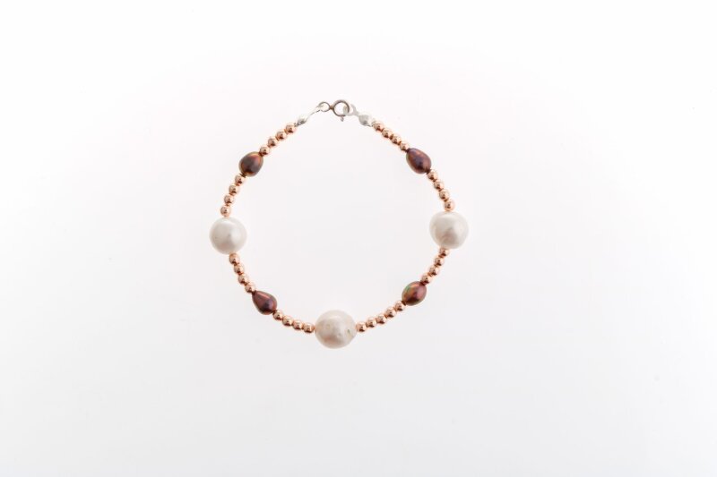 Gün Işığı, Hematit Aksesuar İnci Bileklik - 2