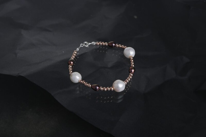 Gün Işığı, Hematit Aksesuar İnci Bileklik - 3