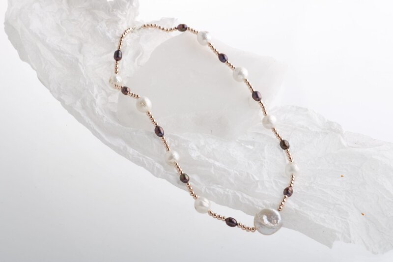 Gün Işığı, Hematit Aksesuar İnci Kolye - 3