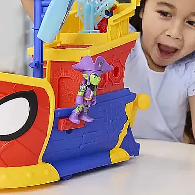 Hasbro Marvel Spidey Ve Arkadaşlarının Korsan Gemisi Oyun Seti - 12