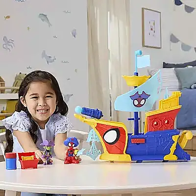 Hasbro Marvel Spidey Ve Arkadaşlarının Korsan Gemisi Oyun Seti - 17