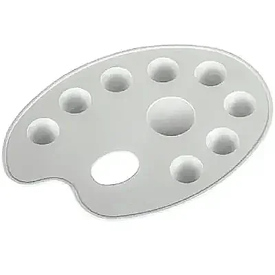 Hatas Resim Paleti Oval Godeli 20 cm - 3