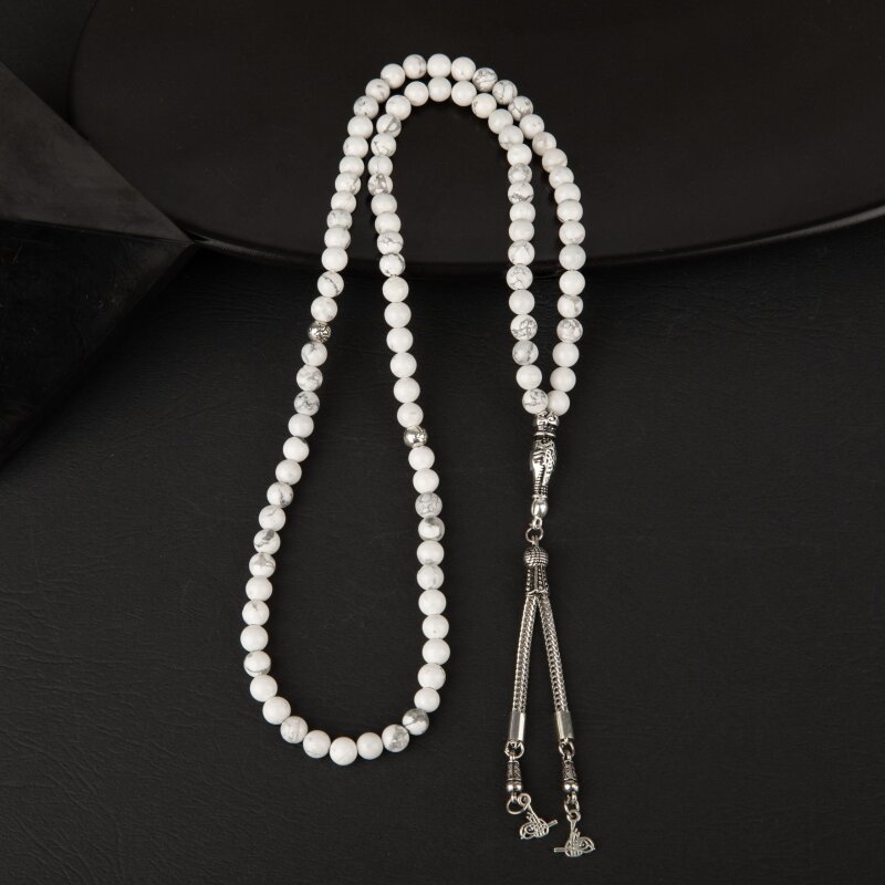 Havlit Doğal Taş Tesbih 99luk - 6mm - 3