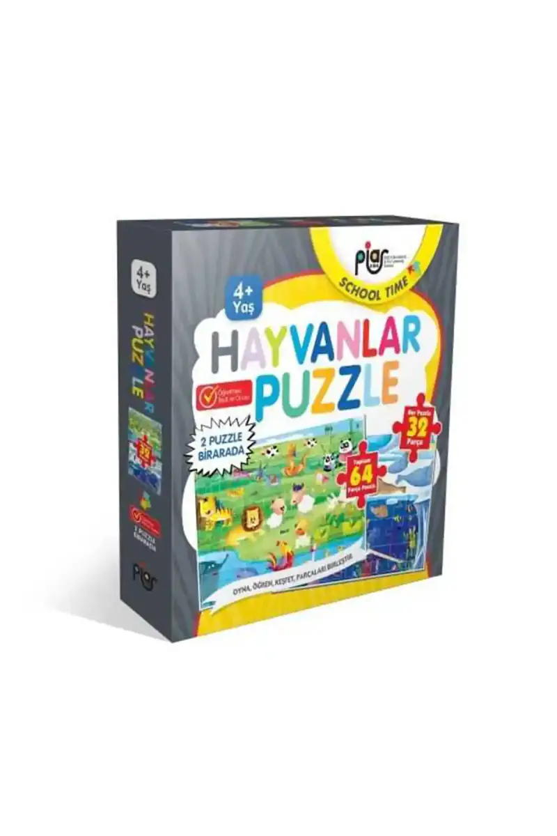 Hayvanlar Puzzle 2 Puzzle Bir Arada - 1
