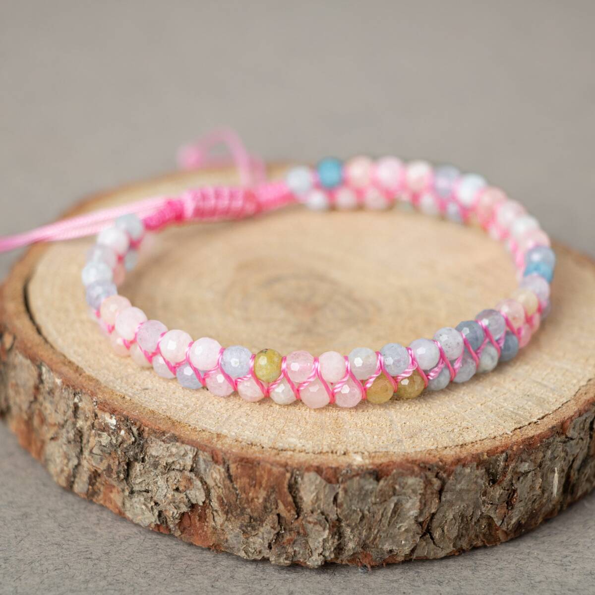 Helidor 3-4mm Çift Sıra Doğal Taş Bileklik - 1