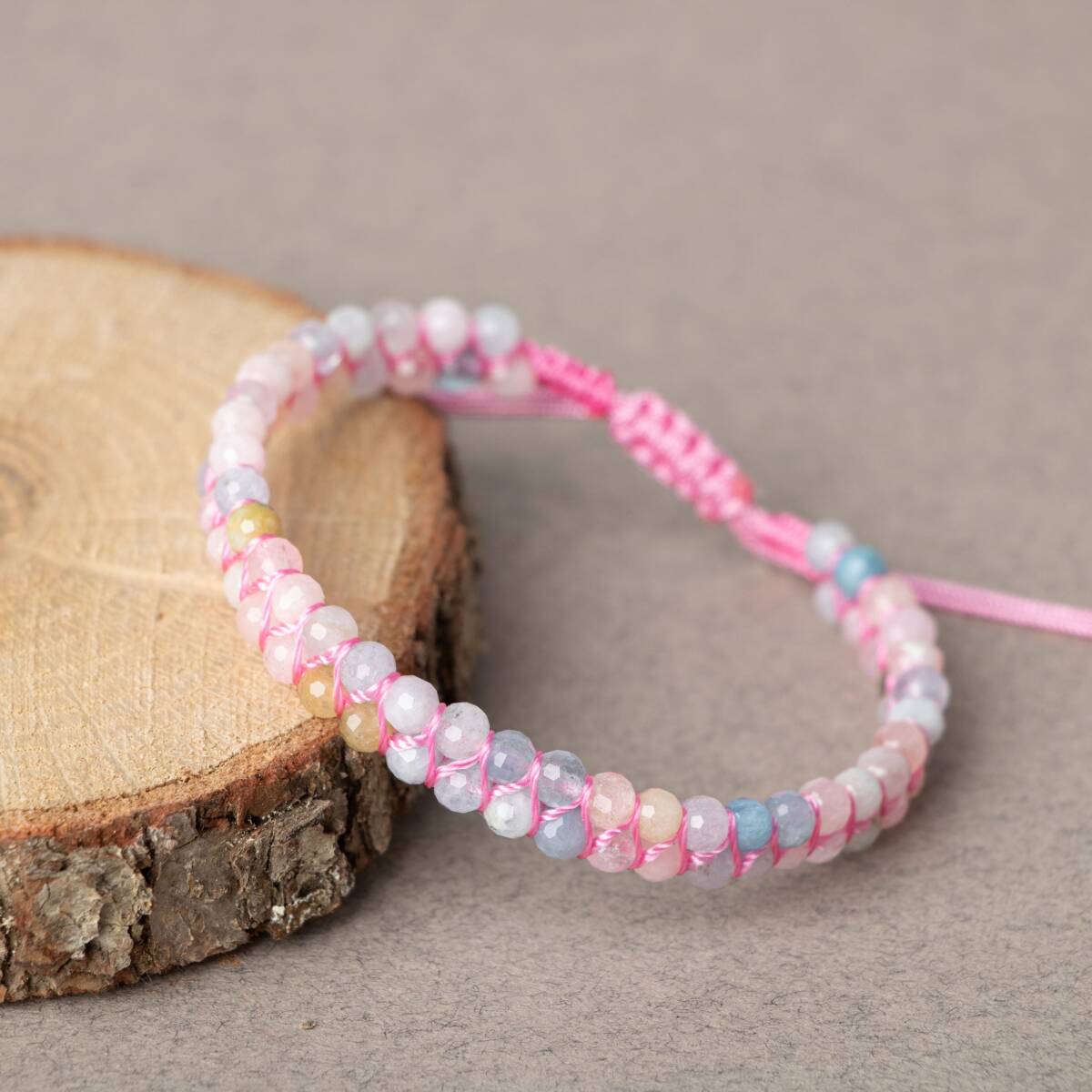 Helidor 3-4mm Çift Sıra Doğal Taş Bileklik - 4