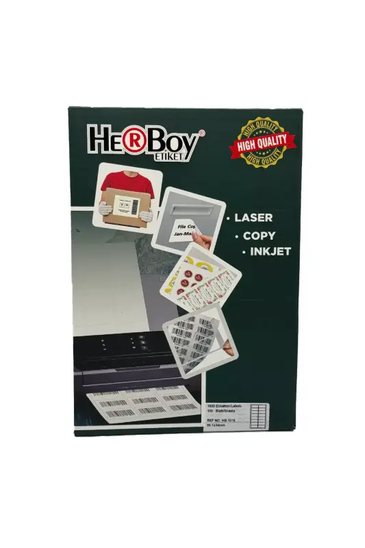 Herboy Lazer Etiket Beyaz HB 1016 99.1 x 34 mm - Herboy Etiket