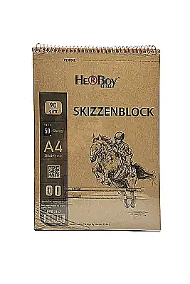 Herboy Skızzenblock A4 90Gr Kraft Dik Spr 50Li - 2