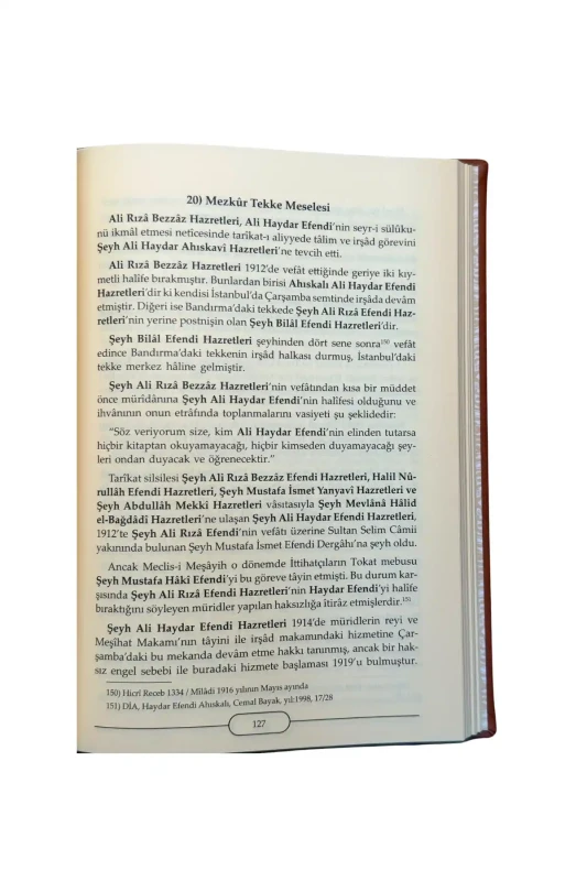 Heybetli Bir Osmanlı Allamesi Ali Haydar Efendi Hz. 1. Cilt - Deri - 3