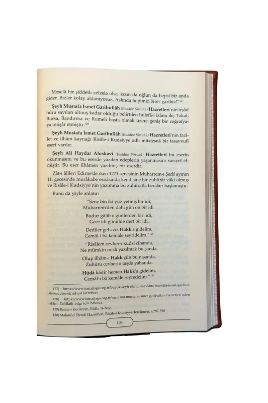 Heybetli Bir Osmanlı Allamesi Ali Haydar Efendi Hz. 1. Cilt - Deri - 5