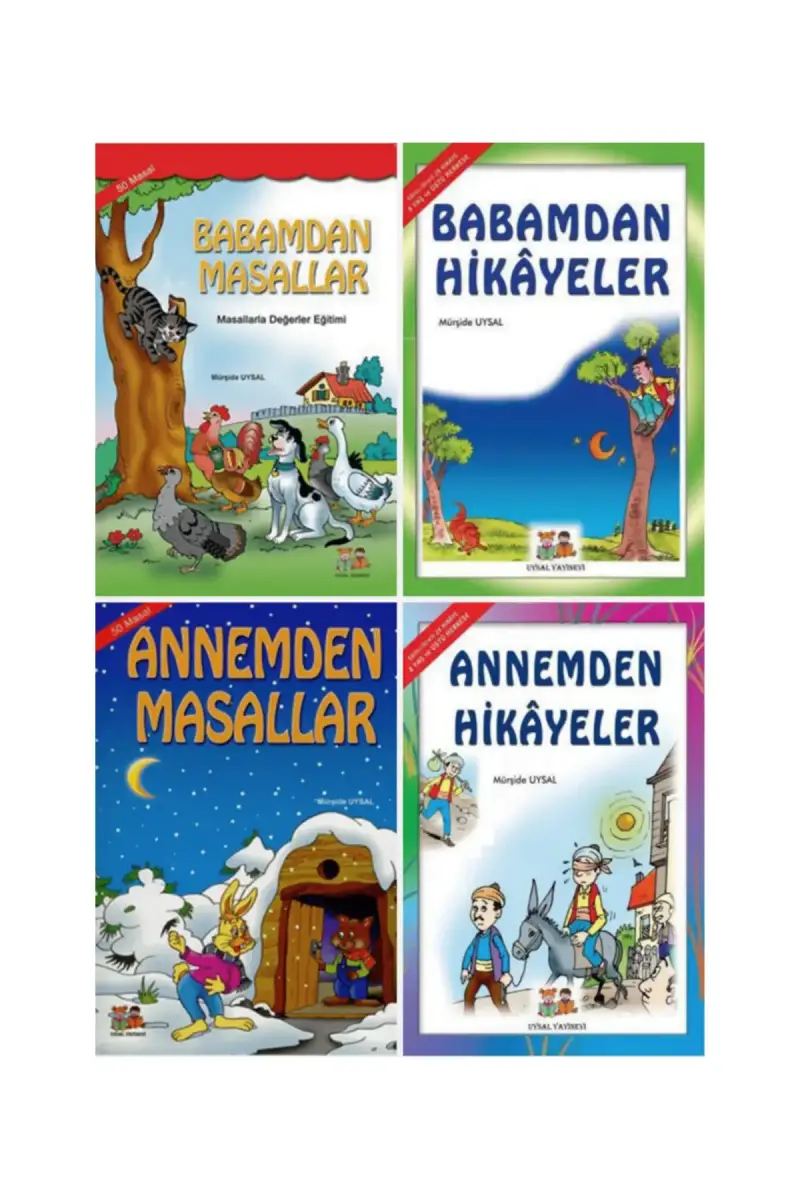 Hikayeler ve Masallarla Değerler Eğitimi 4 Kitap Set - 1