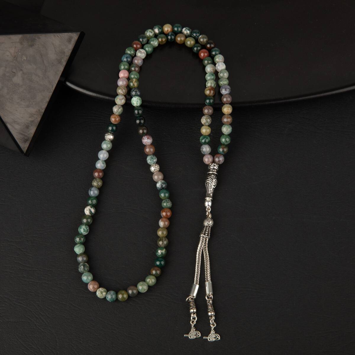 Hint Akiği Doğal Taş Tesbih 99luk - 6mm - 3