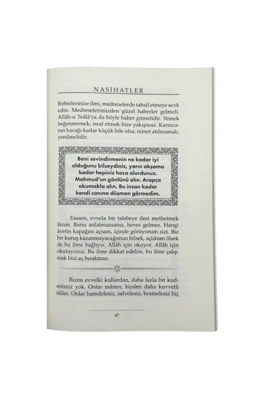 Hocalara Ve Talebelere Nasihatler - 3