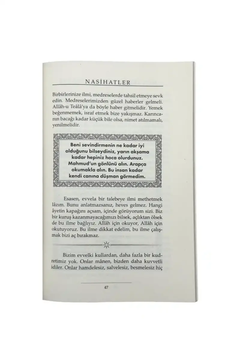 Hocalara Ve Talebelere Nasihatler - 3