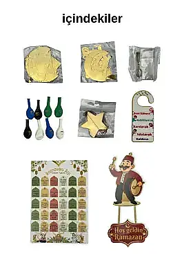 Hoş geldin Ramazan-ı Şerif Seti Led Işıklı - 6