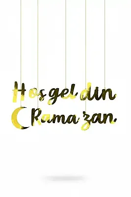 Hoş geldin Ramazan Kaligrafi Yazı - 2