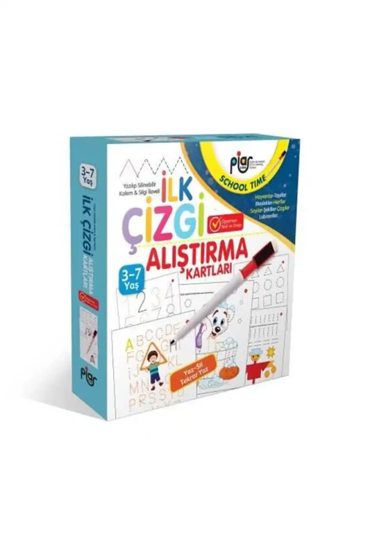 İlk Çizgi Alıştırma Kartları - Piar Yayınevi