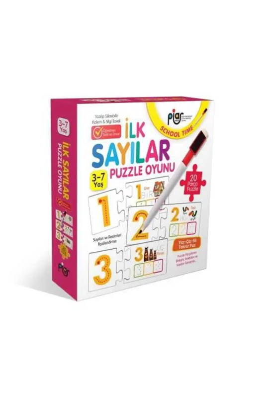İlk Sayılar Eşleştirme - İlişkilendirme ve Puzzle Oyunu - Piar Kids