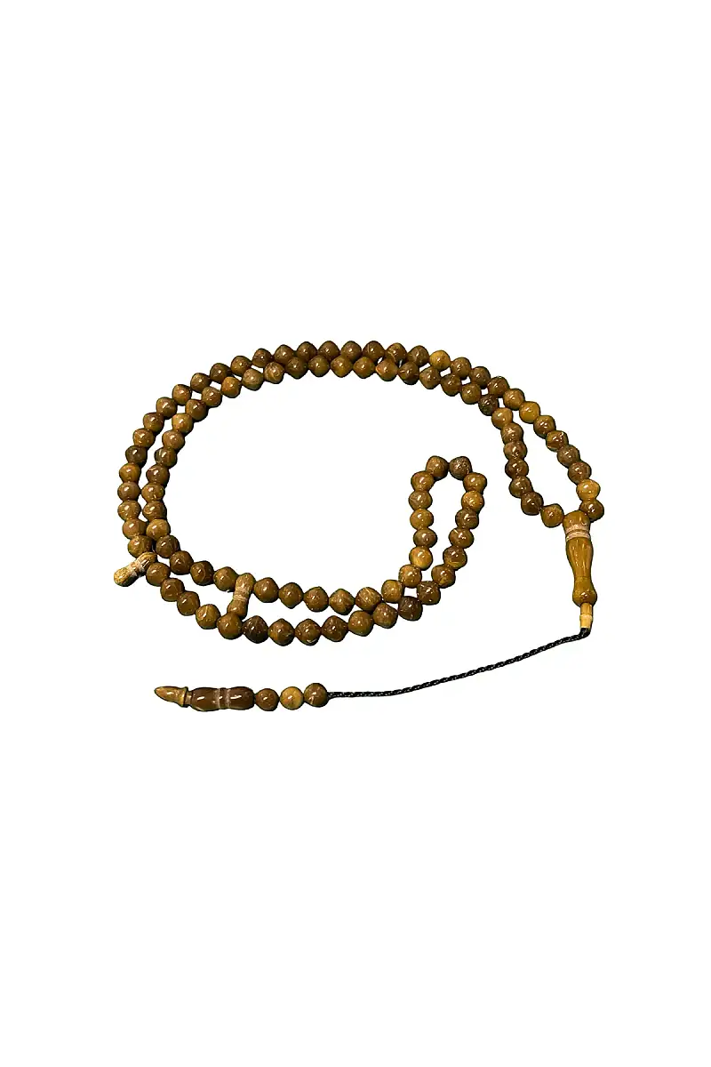 İstanbul Kesim 99 Luk Kuka Tesbih 7 mm - Açık Kahve - 1