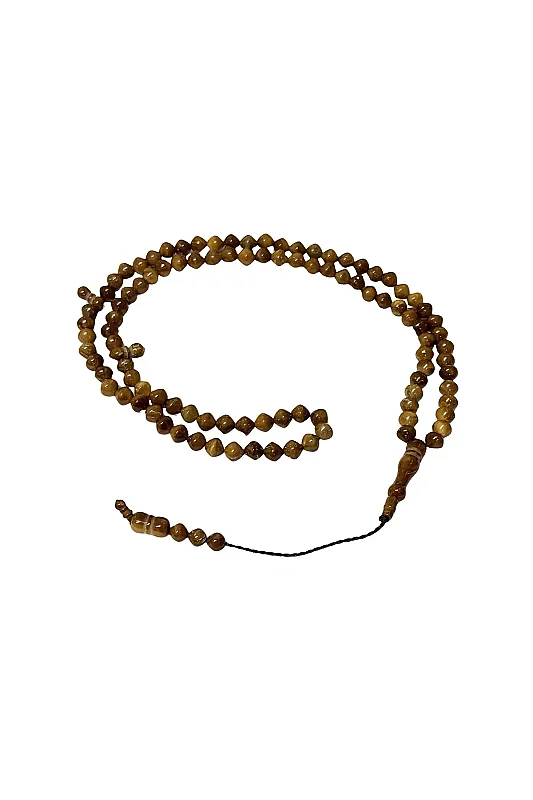 İstanbul Kesim 99 Luk Kuka Tesbih 8 mm - Açık Kahve - Ahıska Çarşı