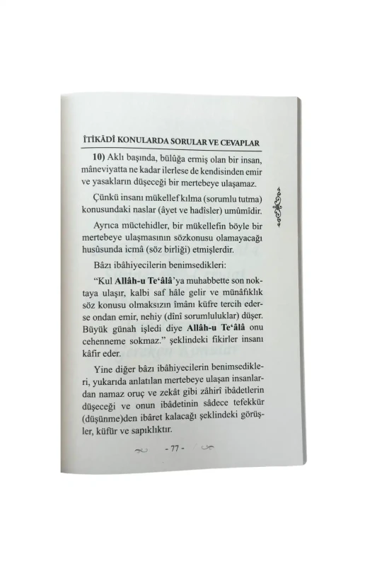 İtikad Risalesi - 4