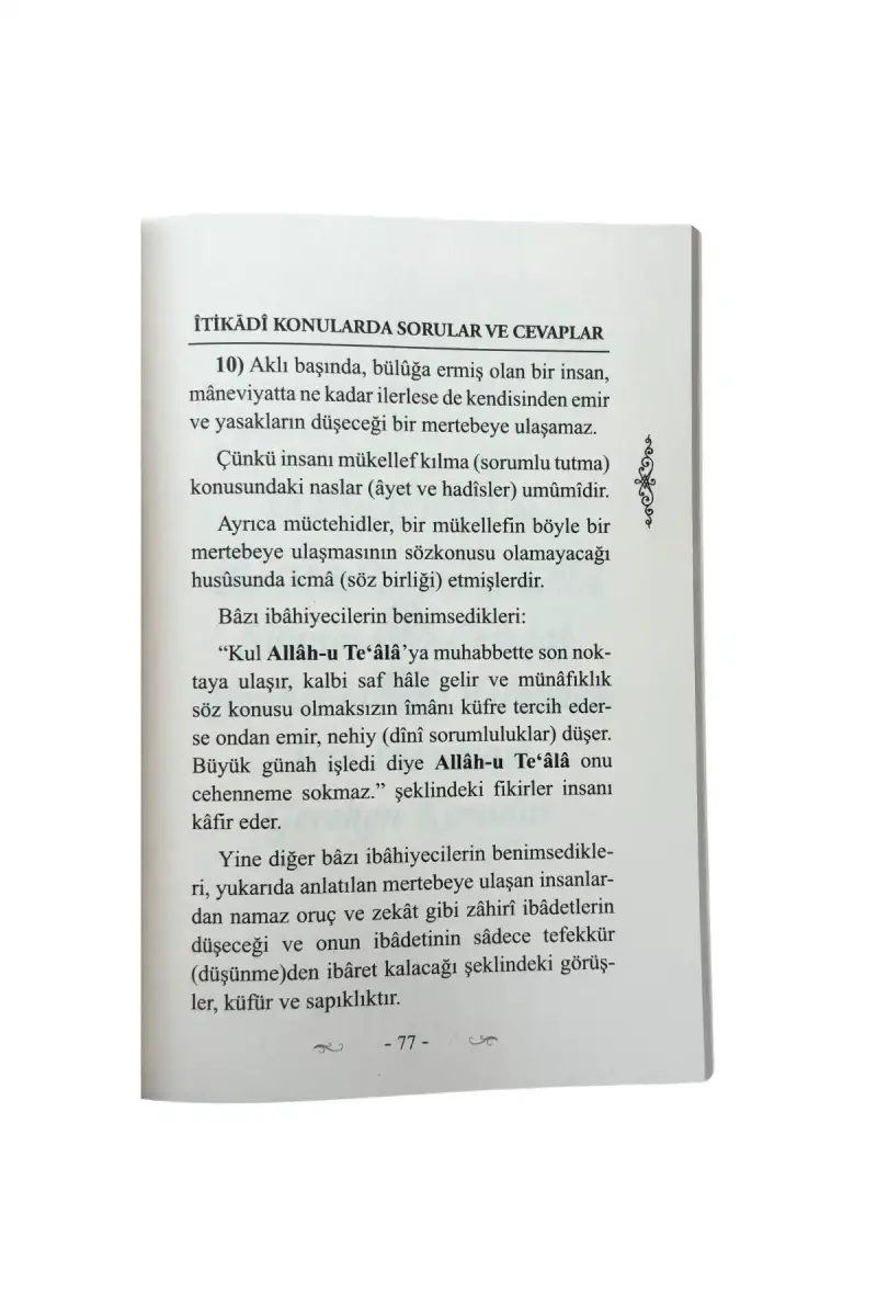 İtikad Risalesi - 4