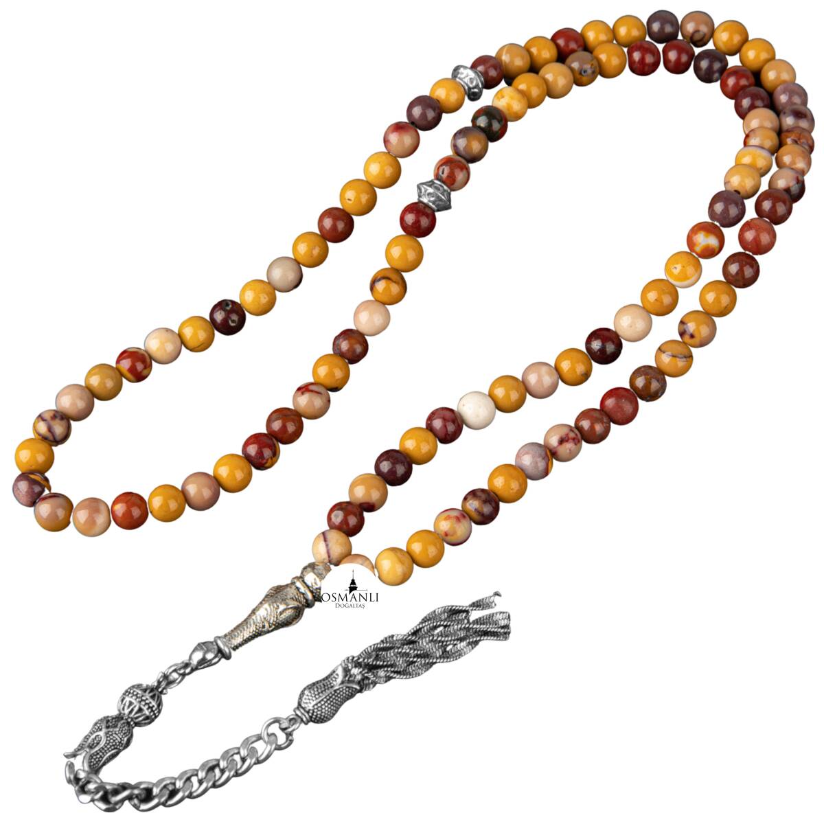 Jasper Doğal Taş Tesbih 99luk - 6mm - 2