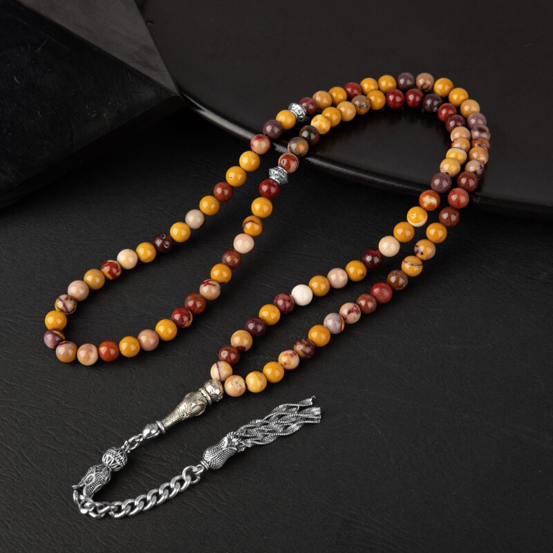 Jasper Doğal Taş Tesbih 99luk - 6mm - 4